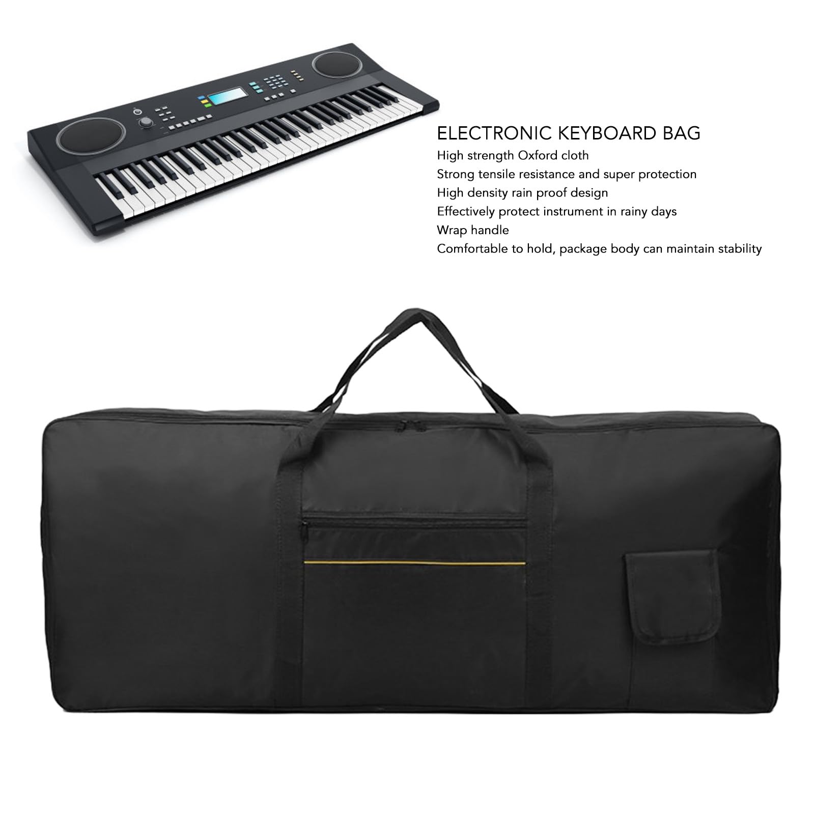 Coperture Antipolvere Per Tastiera Pianoforte - 2 Pezzi Per 88 Tasti, Rosso E Grigio - Foto 6