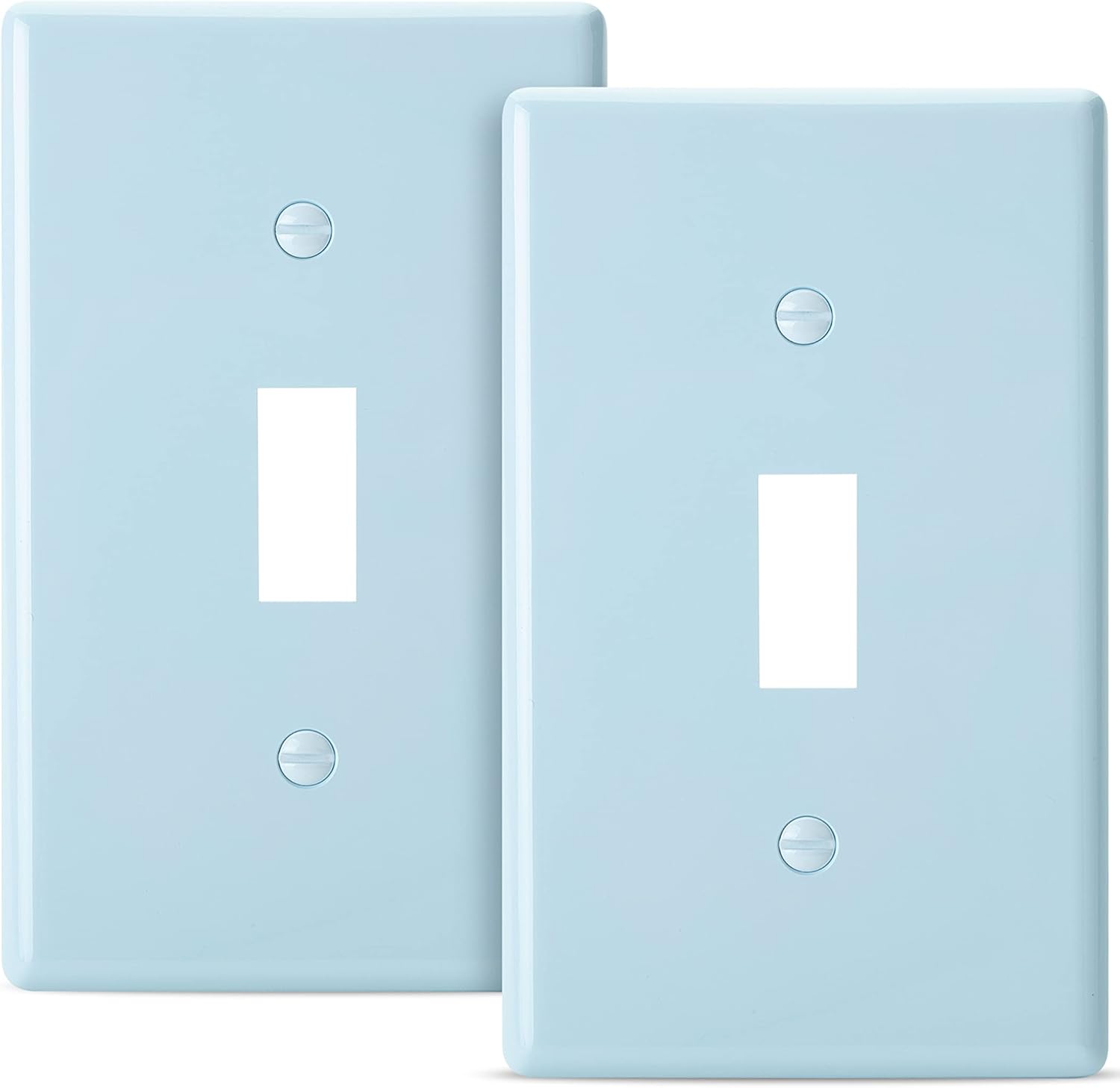 Bates Blue Light Switch Plates, 2 Pack, Blue Light Switch Cover Plate