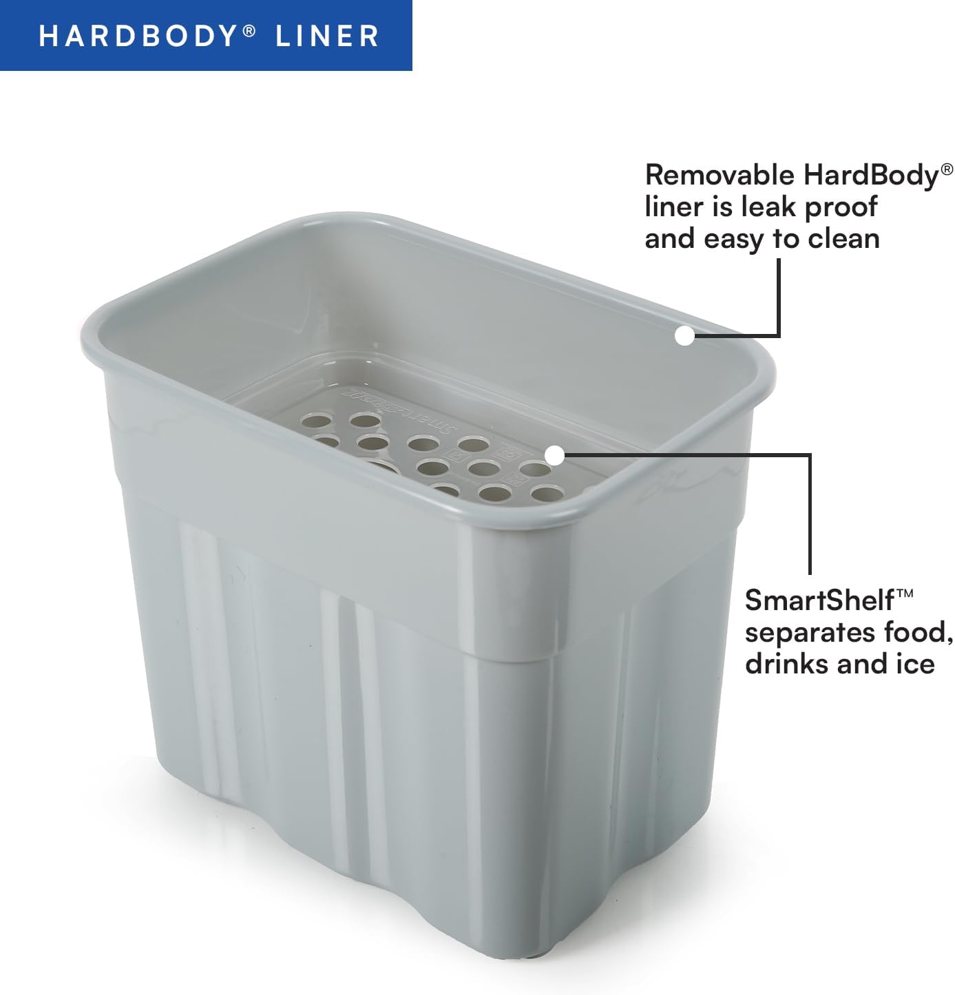 Titan by Arctic Zone Deep Freeze Cooler - Zipperless Hardbody Cooler - Deep Freeze Insulation, HardBody Liner, and SmartShelf - Image 9