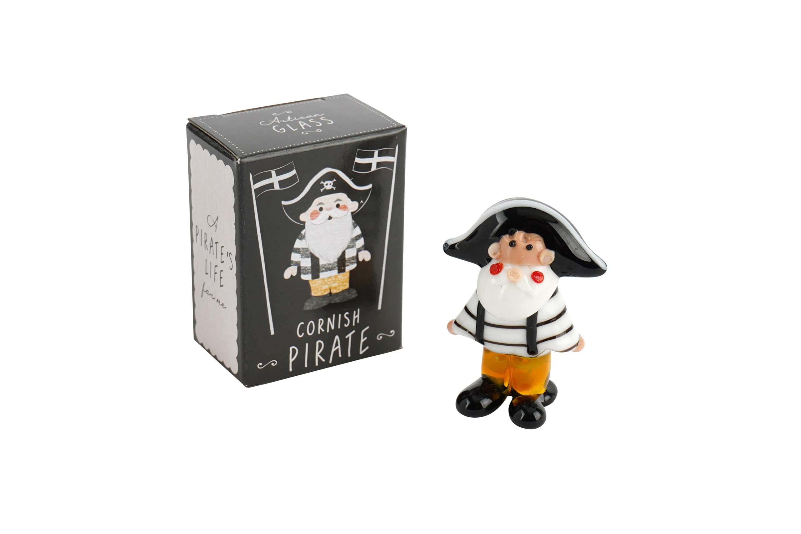 CGB Giftware | Glass Pirate Ornament | Gift Box | Decoration | Collectable | Gift For Home | GB08020