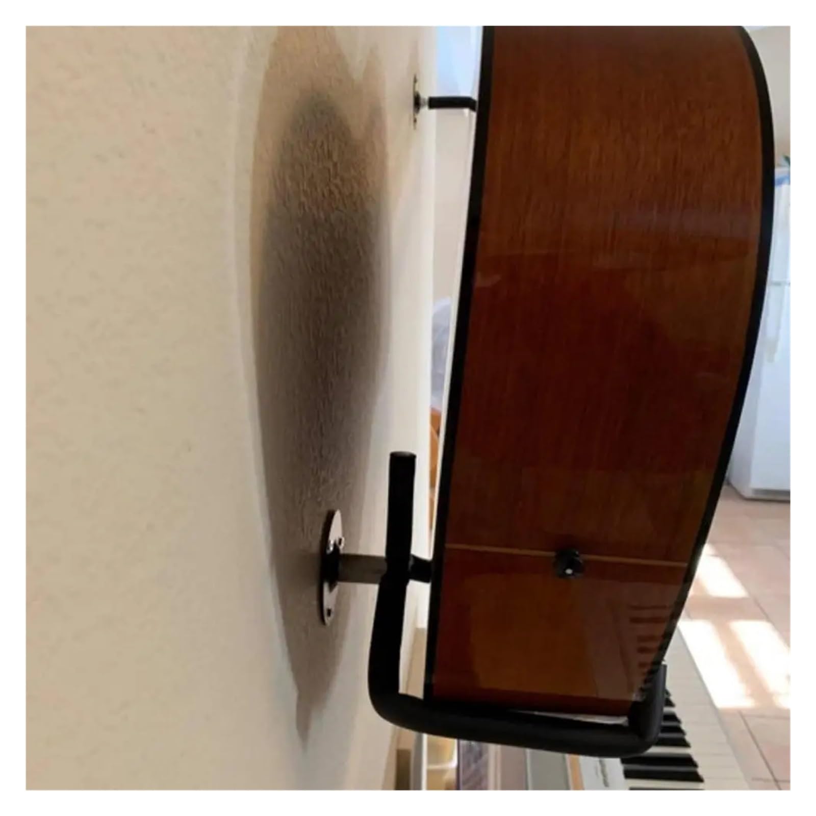 Supporto da parete for chitarra orizzontale in metallo for acustica Basso Violini Mandolini for esposizione a doghe Per Guitar