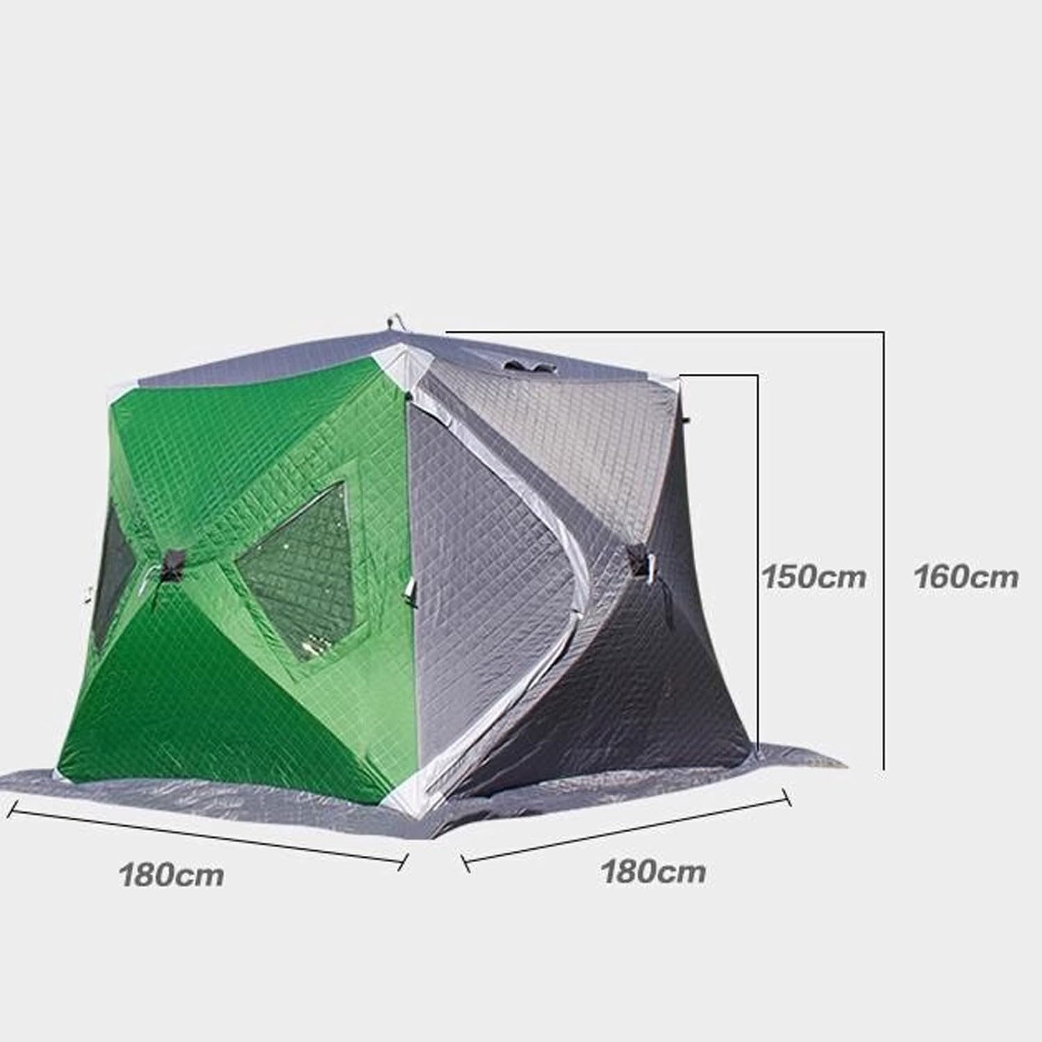 SciAza ice Fishing Tent ice Fishing shelter Insulated Winter Outdoor Thickened, Warm, Windproof, Snow and Ice Fishing Tent for 2-3 People, Portable and Free of Installation(Color:1)