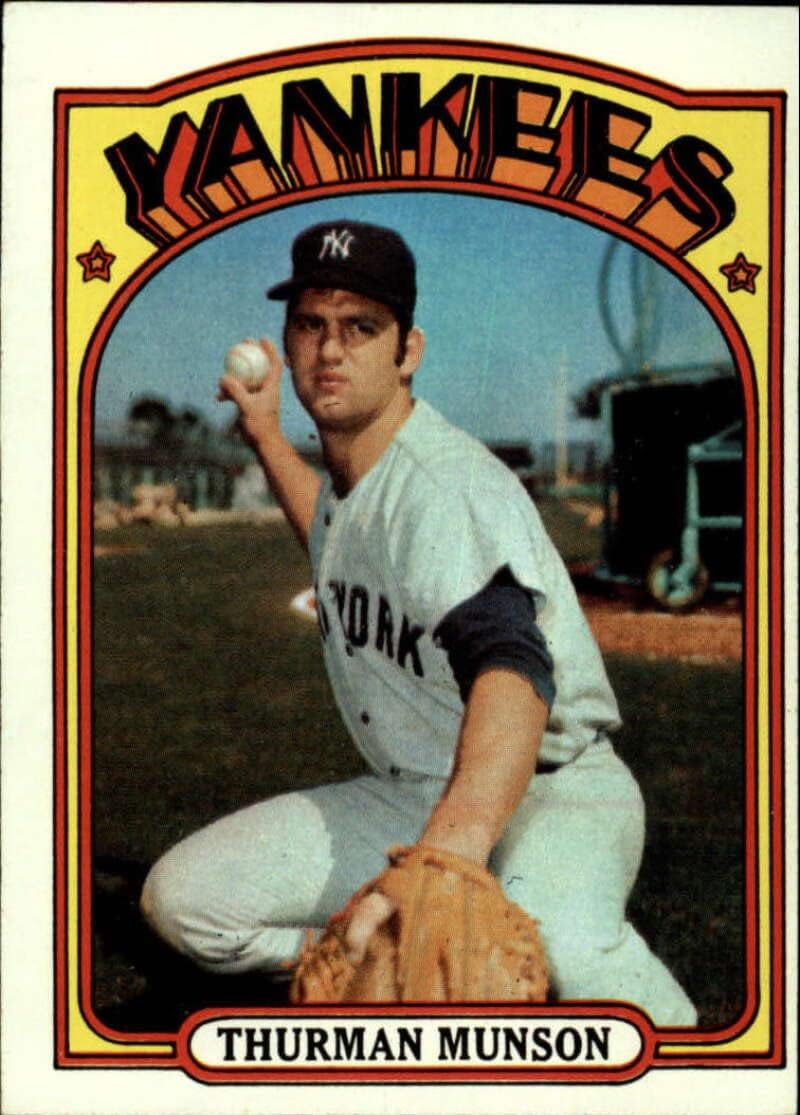 1972 Topps Series 4 Baseball #441 Thurman Munson New York Yankees Set Break 1 (See Scan for Actual MLB Trading Card you will receive)
