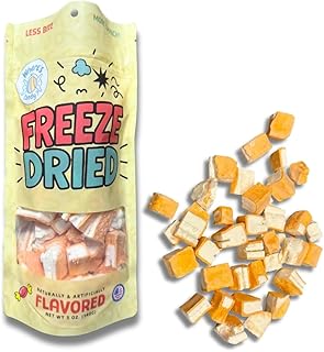 Freeze Dried Orange Cream Ice Cream Bar Bites | Astronaut Dessert | NO FREEZER NEEDED | Resealable | Regular & Mega Sizes | Perfect for Camping & Party | Gift Candy (Regular Bag - 2 Ounce)