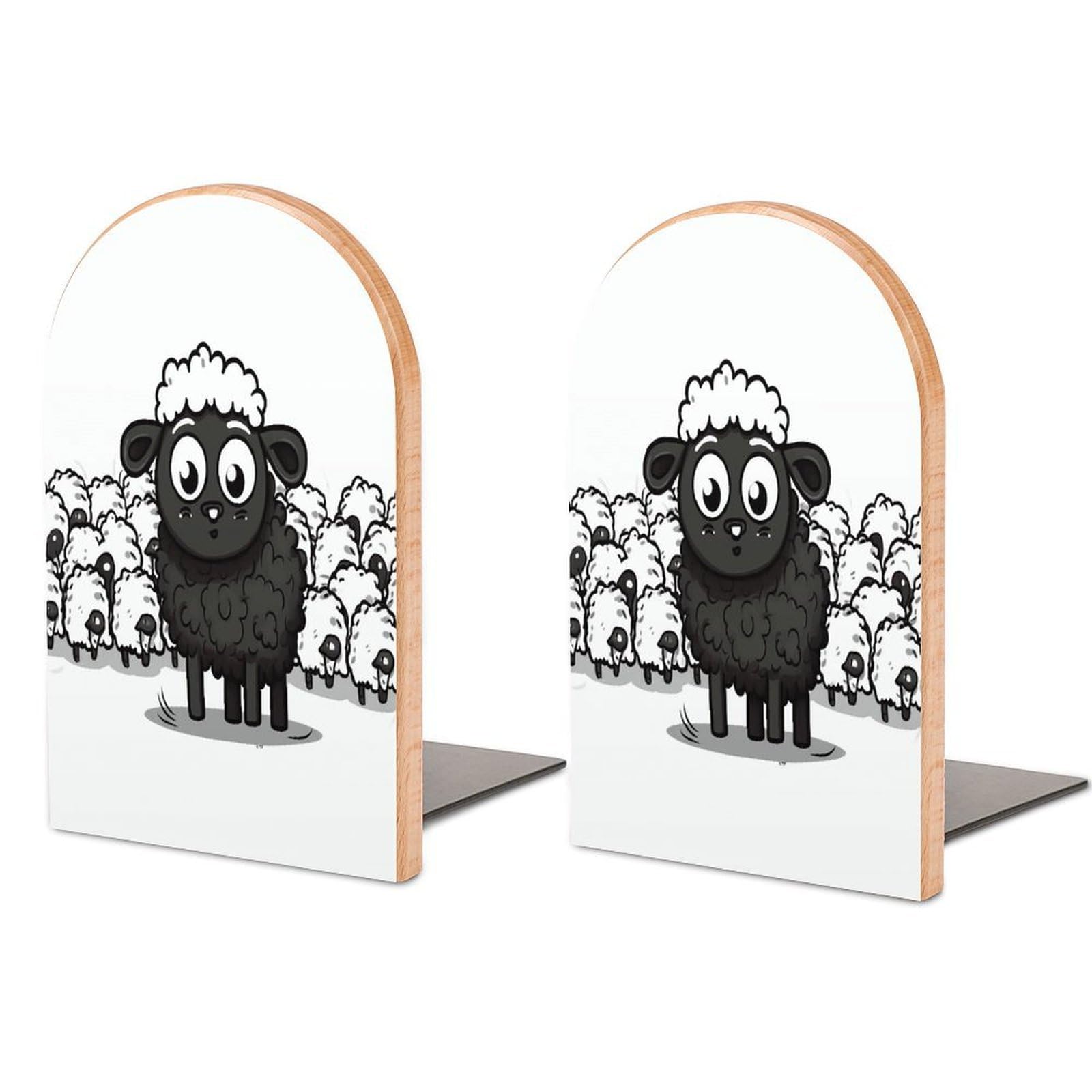 Sujetalibros decorativo de ovejas para organizar la zona de lectura infantil