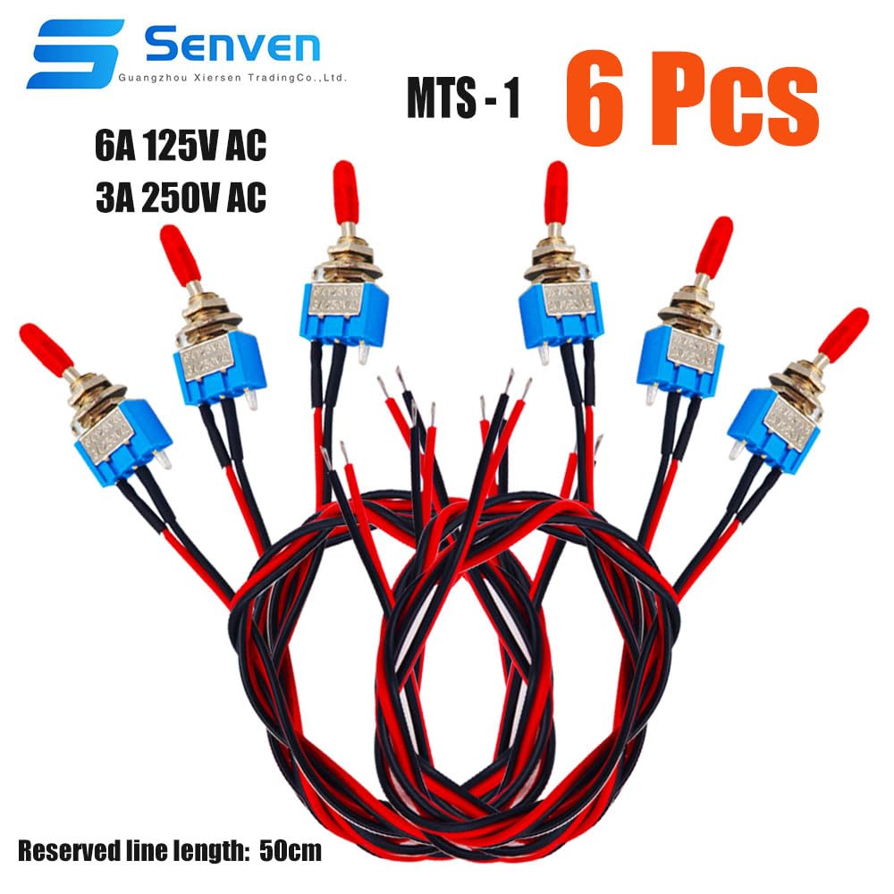 Interruttori A Levetta Auto Pre-cablati - 10 Pezzi ON-OFF 2 Posizioni | 3A 250VAC Per Auto E Barche - Foto 4