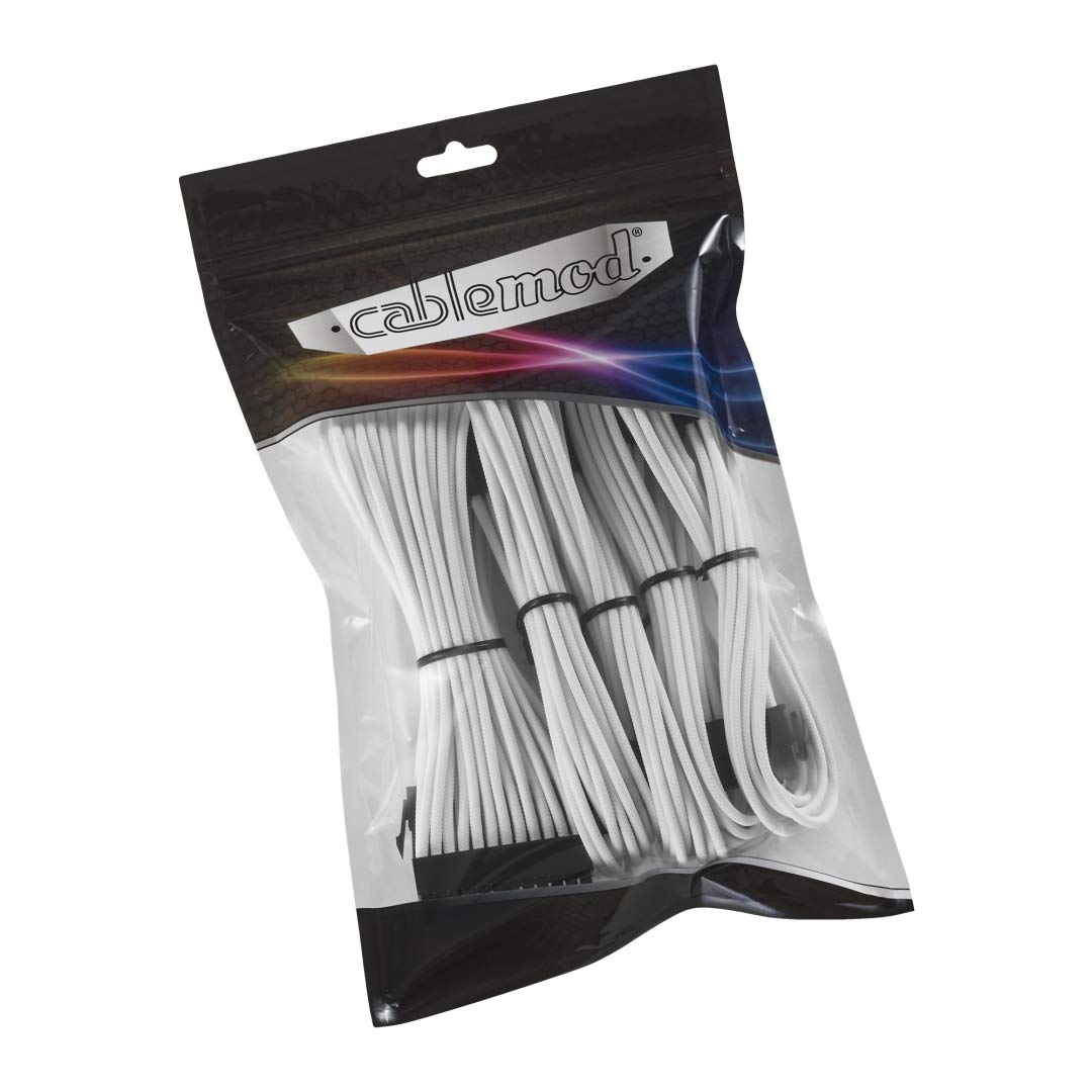 Zestaw przedłużający kabel CableMod Classic ModMesh (seria 8+8, biały)