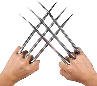 par de Plástico Durável Wolverine Wolverine Garras para Crianças Garras de Wolverine Garras Lobo Pata Lâmina Figura Cosplay Prop Toy para Crianças Adultas