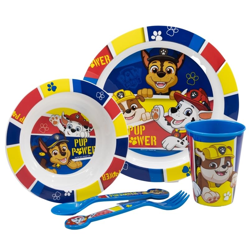 Microwave Safe 5pcs Character Animation 2023 Cartoon Dinner Tableware Set Plate, Bowl, Cup, Fork - Image 2