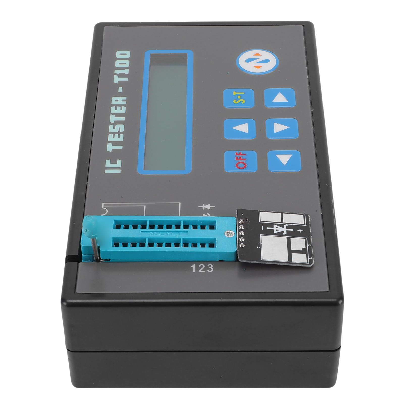 Ausla Tester IC, Tester per Circuiti Integrati ABS con Batteria Ricaricabile di Tipo C, Terminali a 20 e 16 Pin, Test di LED e Transistor per Ingegneri Microelettronici