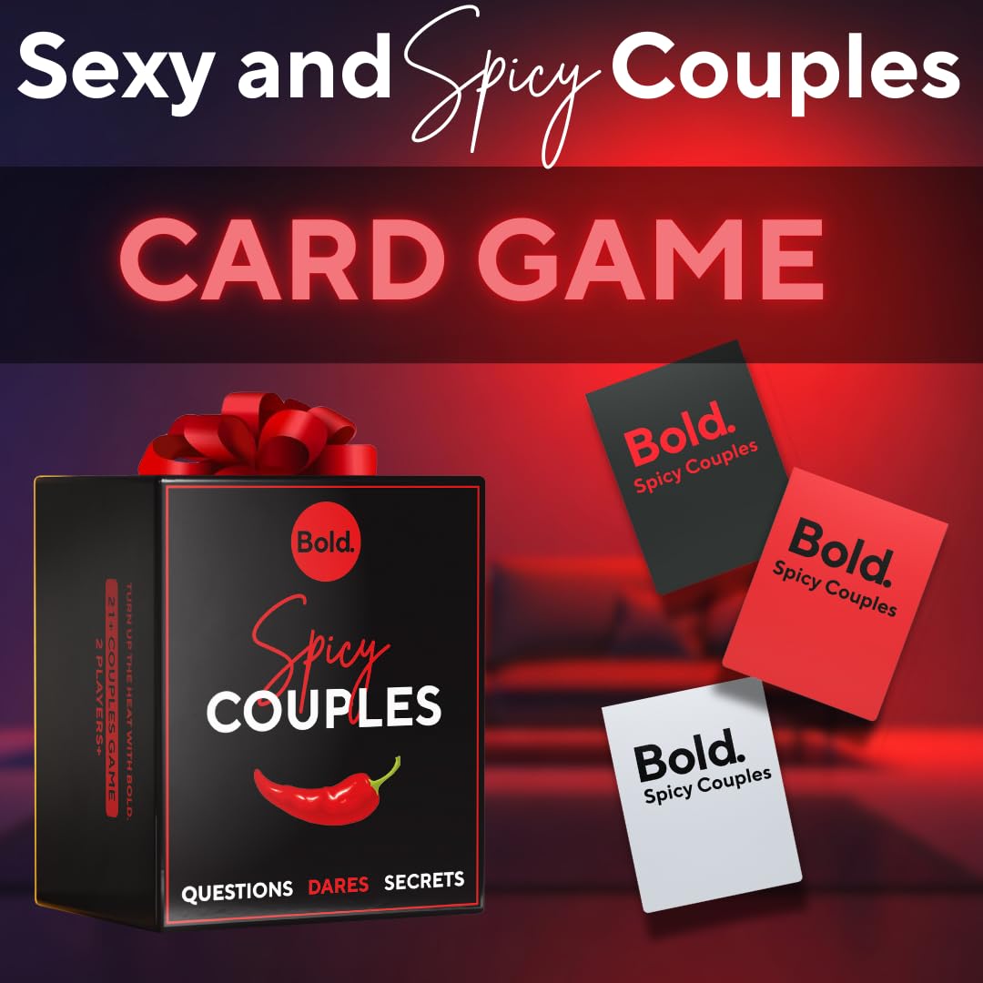 Rizzy Couples Spicy Date Game – 150 Card Deck With Dares & Challenges For Couples Or Groups (Adult Card Game)