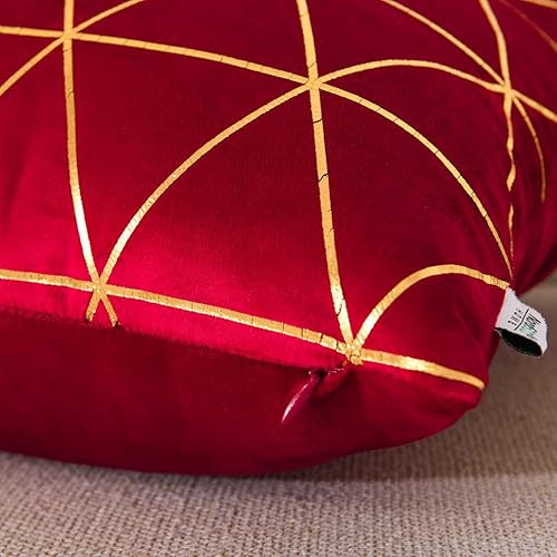 Miniatura 9 de NordECO HOME Fundas de almohada decorativas, juego de 2 fundas de almohada de terciopelo suave para cama, automóvil, decoración del hogar, 24 x 24