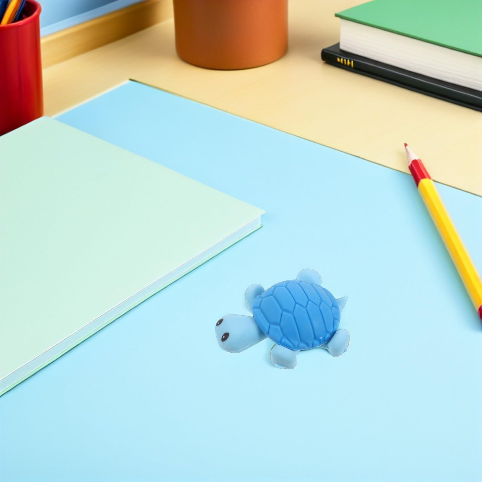 Hemobllo 36 Gomme da Cancellare a Forma di Tartaruga per Set di Gomme per Studenti Animali da Scrivania Colorate per Scuola e Bomboniere e Compatte per Astuccio e Viaggio