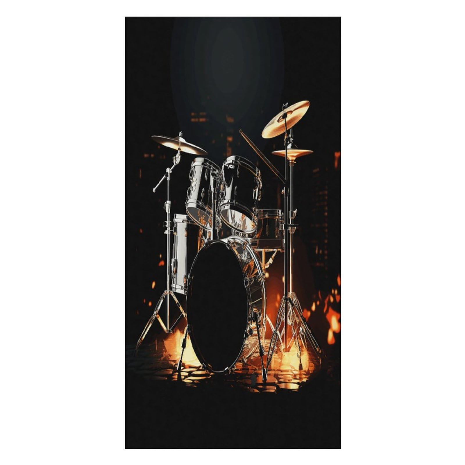 JTREHY Drummer Beach Towel Extremely Soft Oversized Towels Lightweight Sports Absorbent Bath Towel Suitable 160"x80" for Swimming Camping Beach