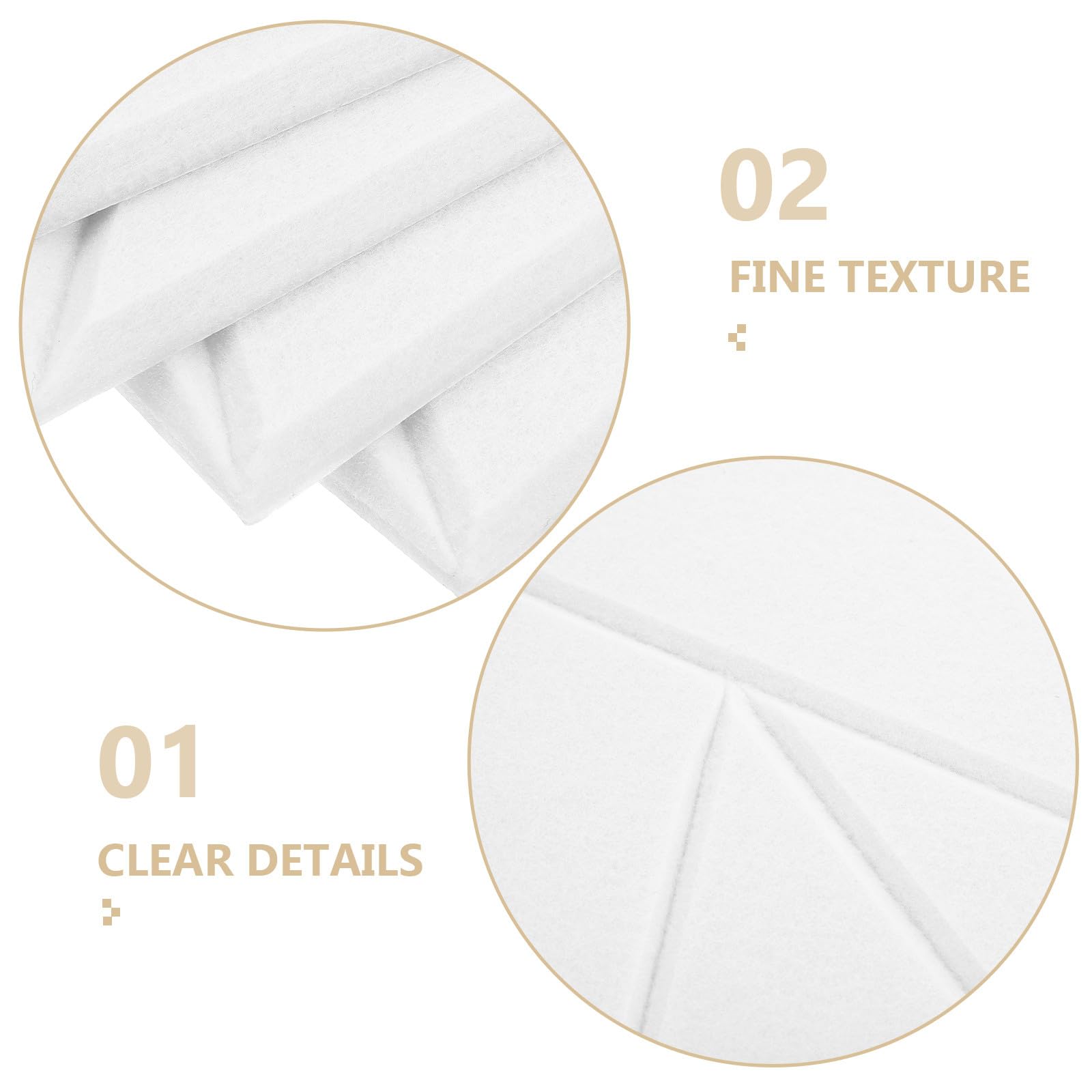 Toyvian Pannelli Insonorizzanti Bianco in Poliestere Autoadesivi e Adattamento Flessibile alle Pareti Confezione da 12 30x30cm Alta Densità per Studio
