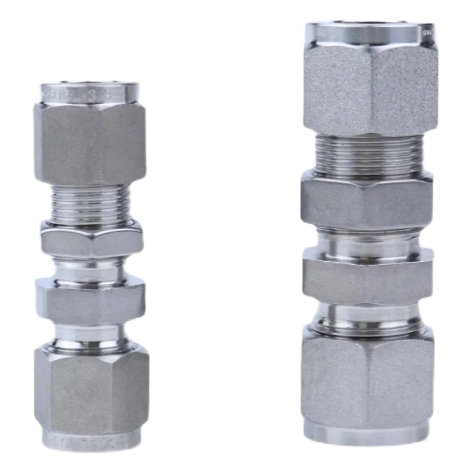 Conector Unión Compresión Acero 316L, Tipo Tuerca De Paso