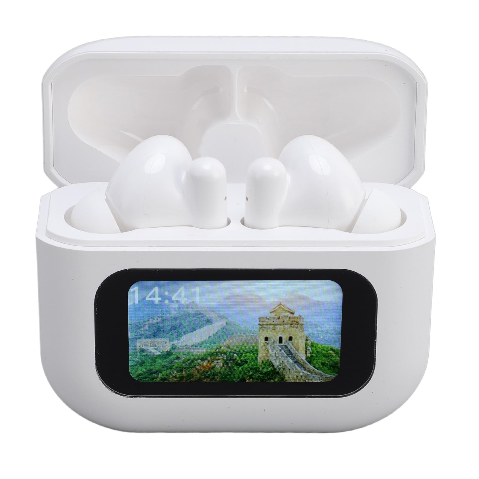 Generic Auricolari per Traduzione in 144 Lingue Cancellazione Efficiente del Rumore Controllo Touch Auricolari per Traduttore Bluetooth 5.4 per, Batteria a Lunga Durata per i Viaggiatori (WHITE)
