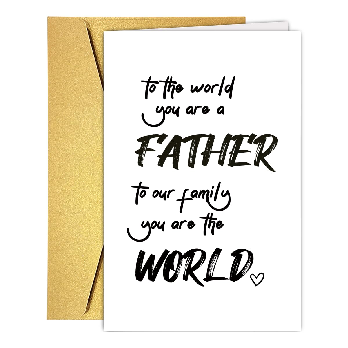 COLINHELIN Funny Happy Dad Birthday Card from Daughter Son Wife, Cute Father's Day Card for Daddy Father Stepfather, Ideal Husband Gift for Fathers