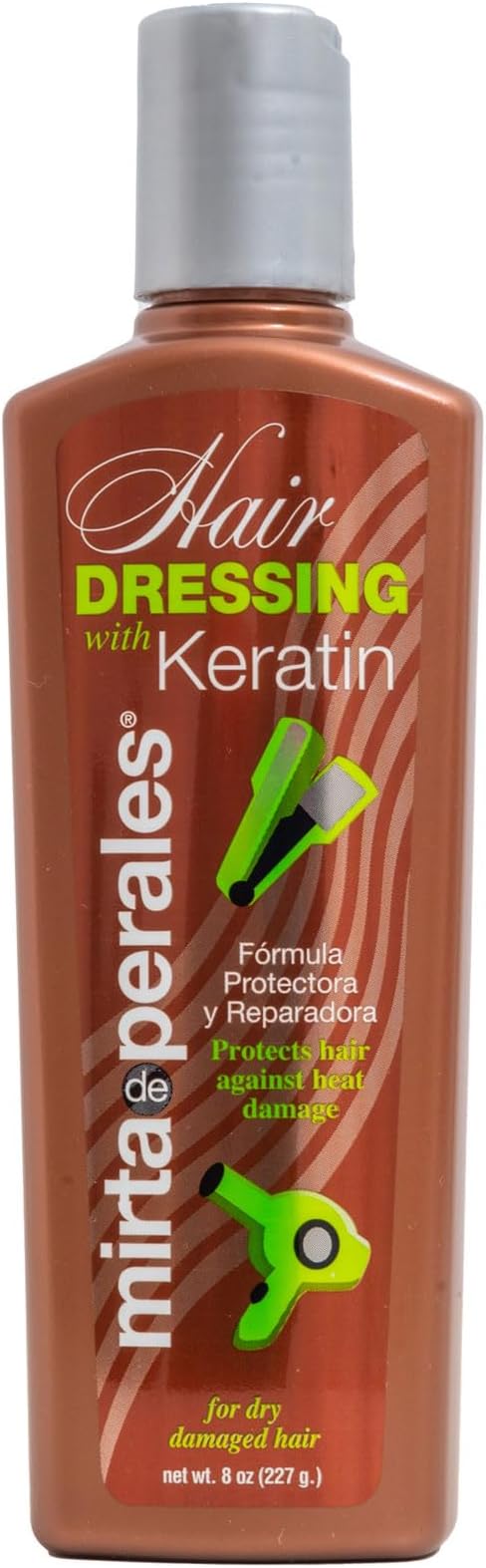 Hairdressing with Keratin Leave-In Cream | Heat Protectant & Daily Styling Treatment with Hydrolyzed Keratin & Pro-Vitamin B5 | Strengthens, Restores Elasticity & Shine