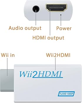 Amazon.com: SSIOIZZ 4 in 1 Wii Replacement Cables Set - AC