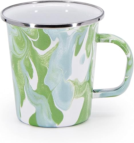 Miniatura 2 de Golden Rabbit Enamelware - Juego de 4-16oz Latte Tazas (Modern Monet)
