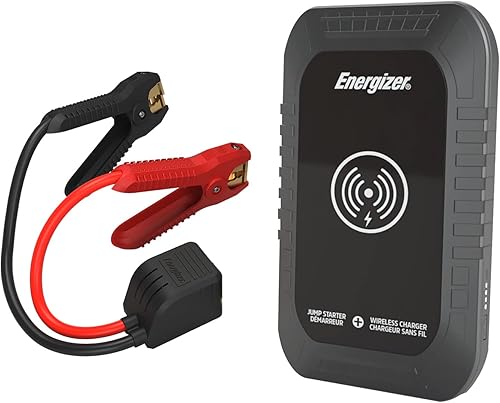 Energizer Cargador de batería automático portátil, caja de arranque de litio de 12 V, paquete de refuerzo de batería de automóvil, cargador de banco