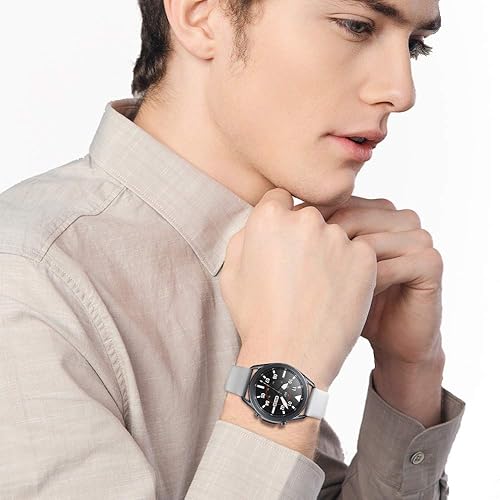 Miniatura 5 de TOOLAIK Correa de reloj de 0.866 pulgadas compatible con Samsung Galaxy Watch 3 de 1.772 pulgadasGalaxy Watch 1.811 pulgadasGear S3 FrontierClassic,