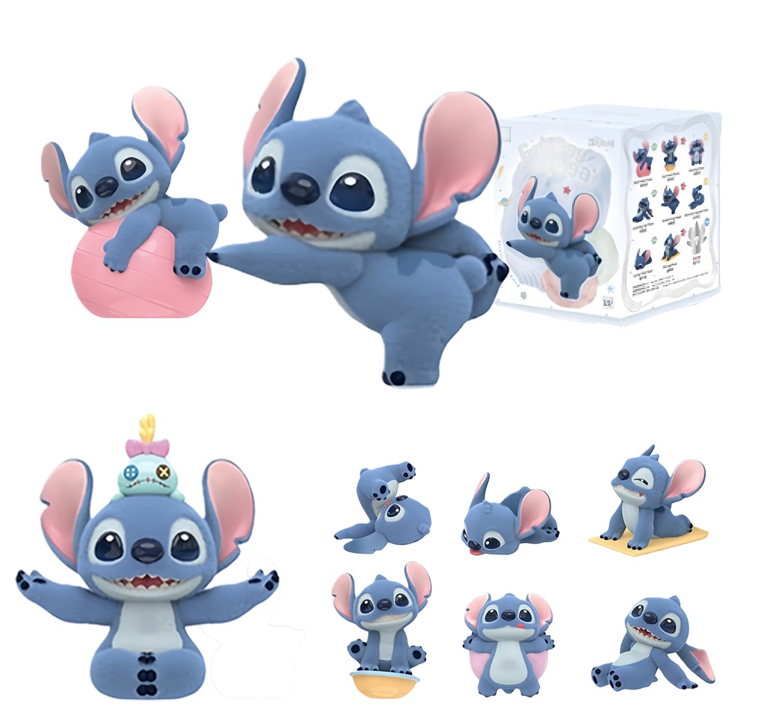 Amazon.com: MINISO Disney Stitch Energetic Yoga Series Figurine