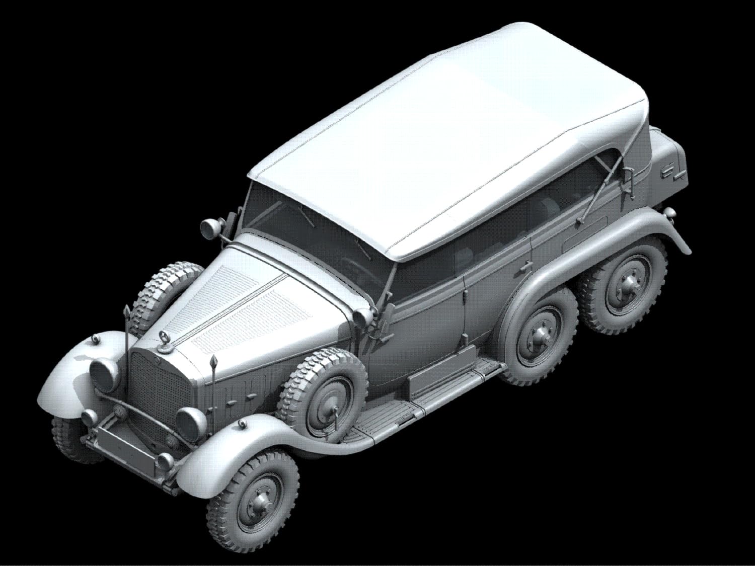 ICM 24012 – 1/24 Mercedes Tipo G4, Aperto Esecuzione, Gioco