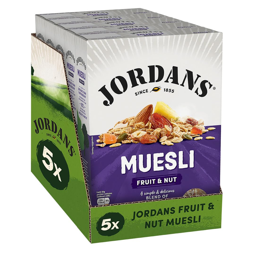 Jordans Fruit & Nut Muesli | Breakfast Cereal | Vegetarian | High Fibre ...