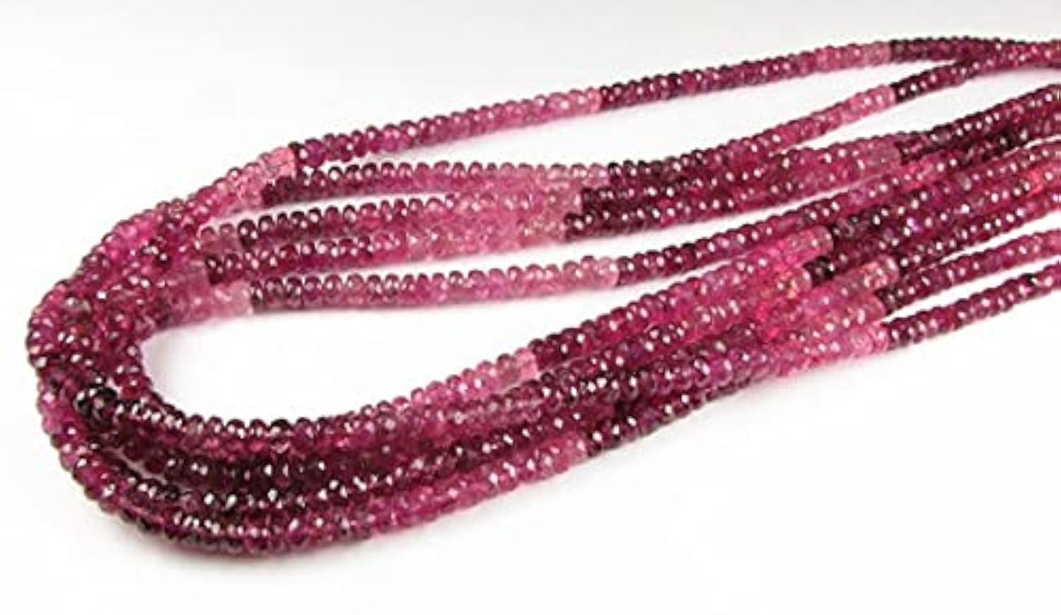 Perles tourmaline rose 4-5mm rondelles facettées LKBEADS pour bijoux