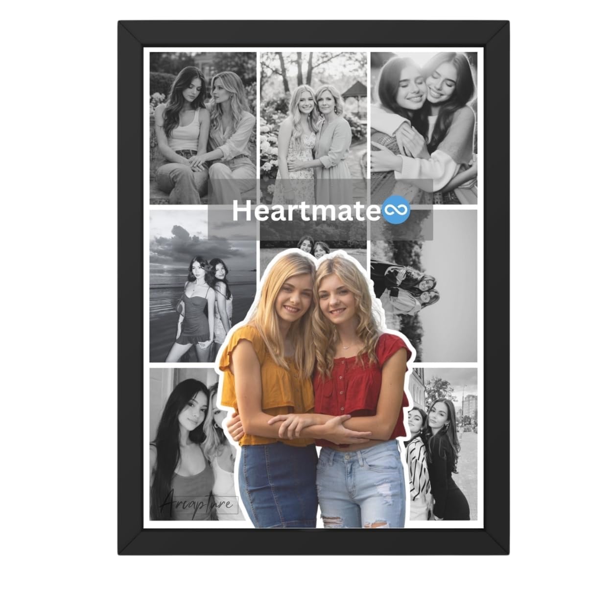 Personalized Photo Frame | Wooden Photo Frame with Customized Image for Wall Decoration| Hanging Customised Photo Frame for Couple Gift, Anniversary Birthday (MDF Wood, 12 X 8 Inch)-image-17