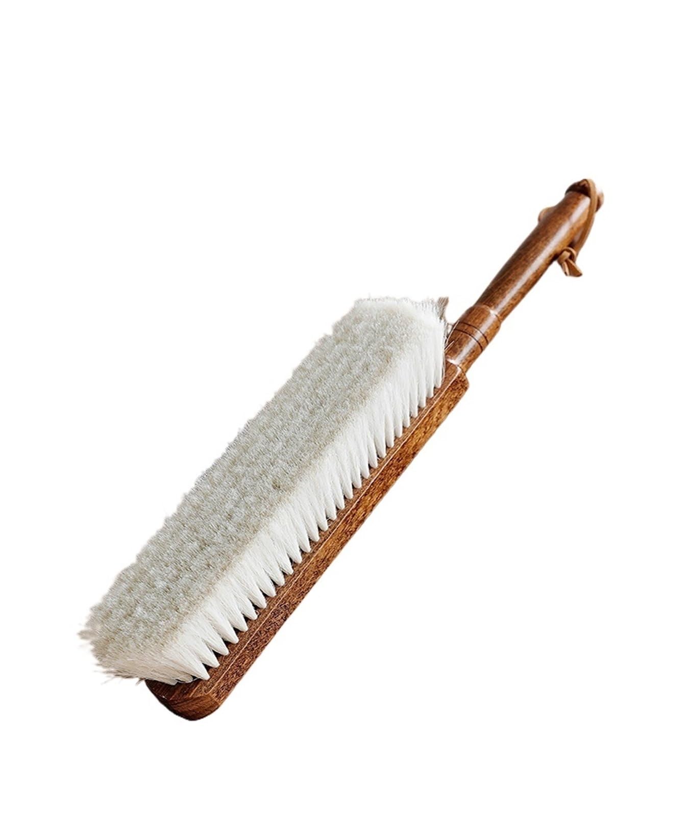 Sweep Bed Brush, Household Wooden Handle, Soft Hair Sofa Broom Large Dust Removal Artifact Housework Cleaning(A brush)