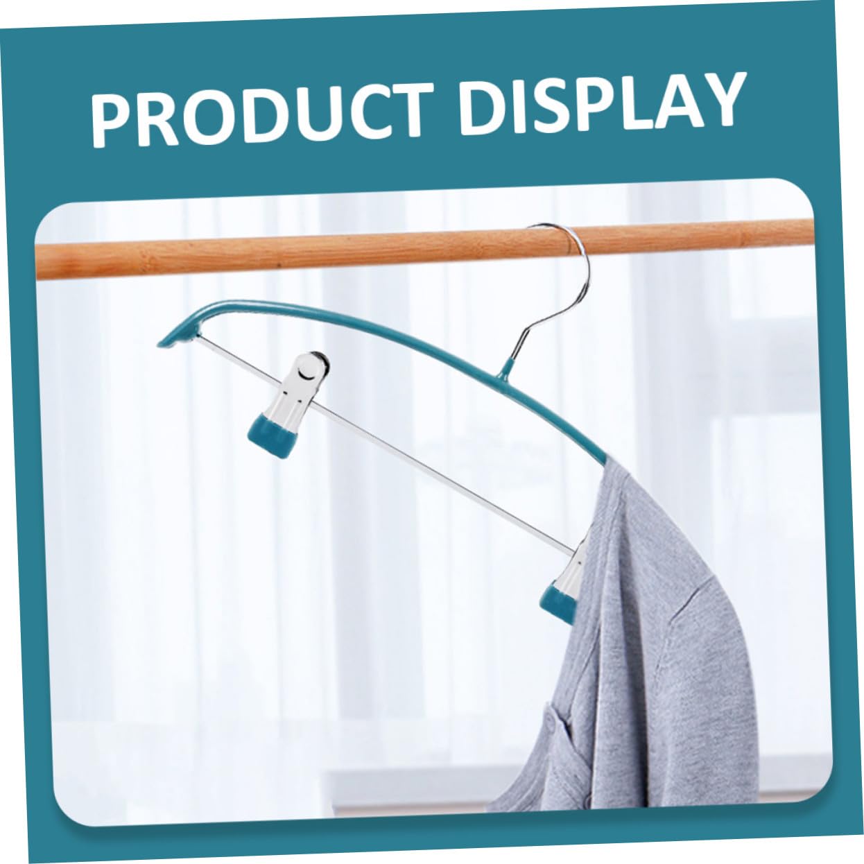 Perchas Antideslizantes para Ropa Clip, 5 Unidades, Color Verde Oscuro, Diseño Semicircular, Material Plástico Recubierto, para Adultos, Uso Doméstico y Organización De Armarios