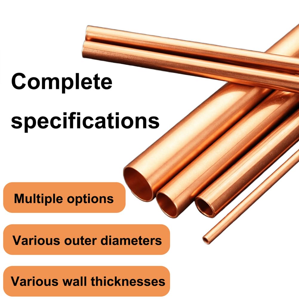 flexibles Kupfer-Mikrobohrungsrohr, Kupferrohr, hart, gerade, hohl, HVAC, Sanitär, Kühlung, Wasser, Gas – mehrere Größen(27mm*2mm*0.5m)