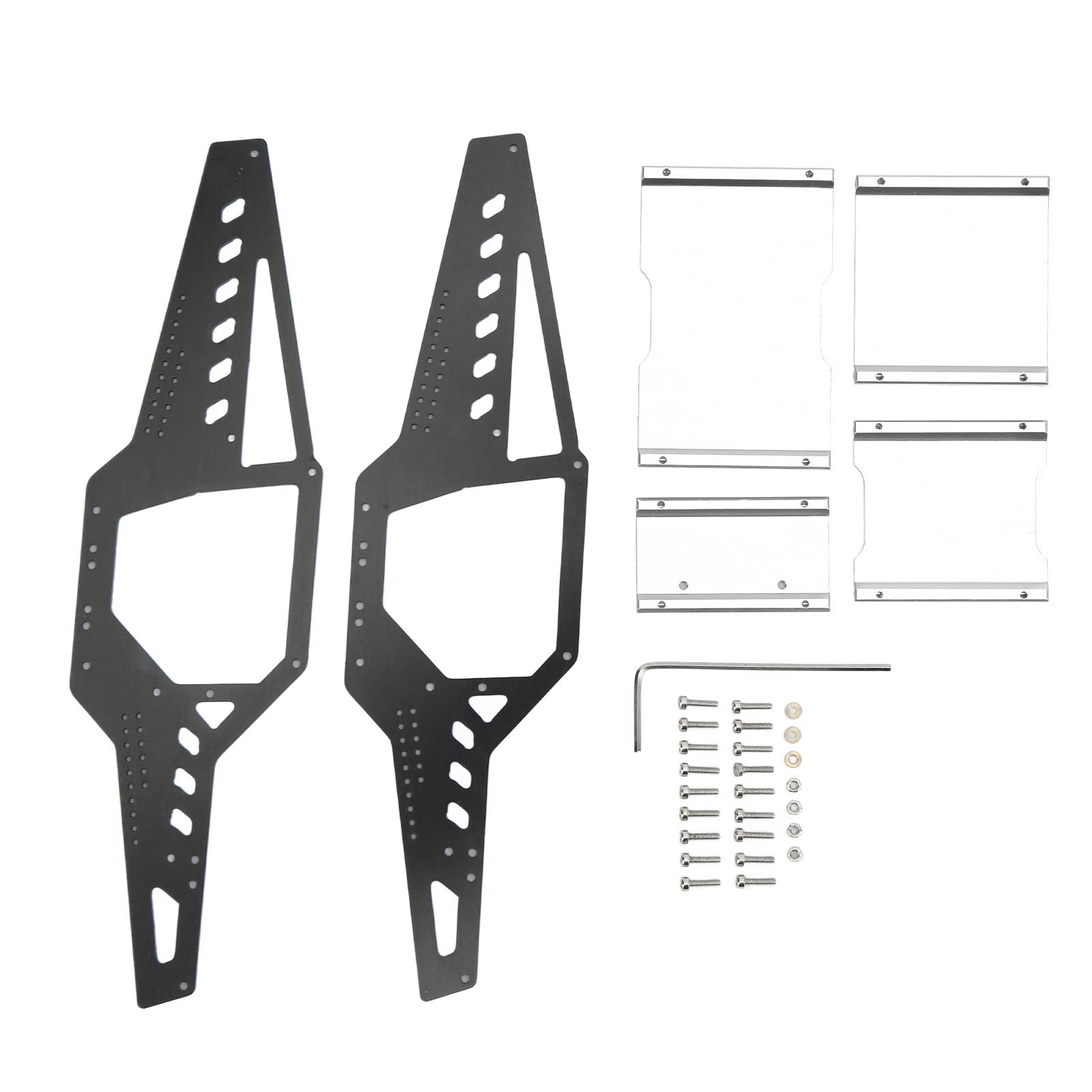 VGEBY Car Chassis, Rc Car Body Shell Roll Cage 1/24 RC Car Upgrade Parts for Axial SCX24(Silver) Model Car Accessories Model Toy