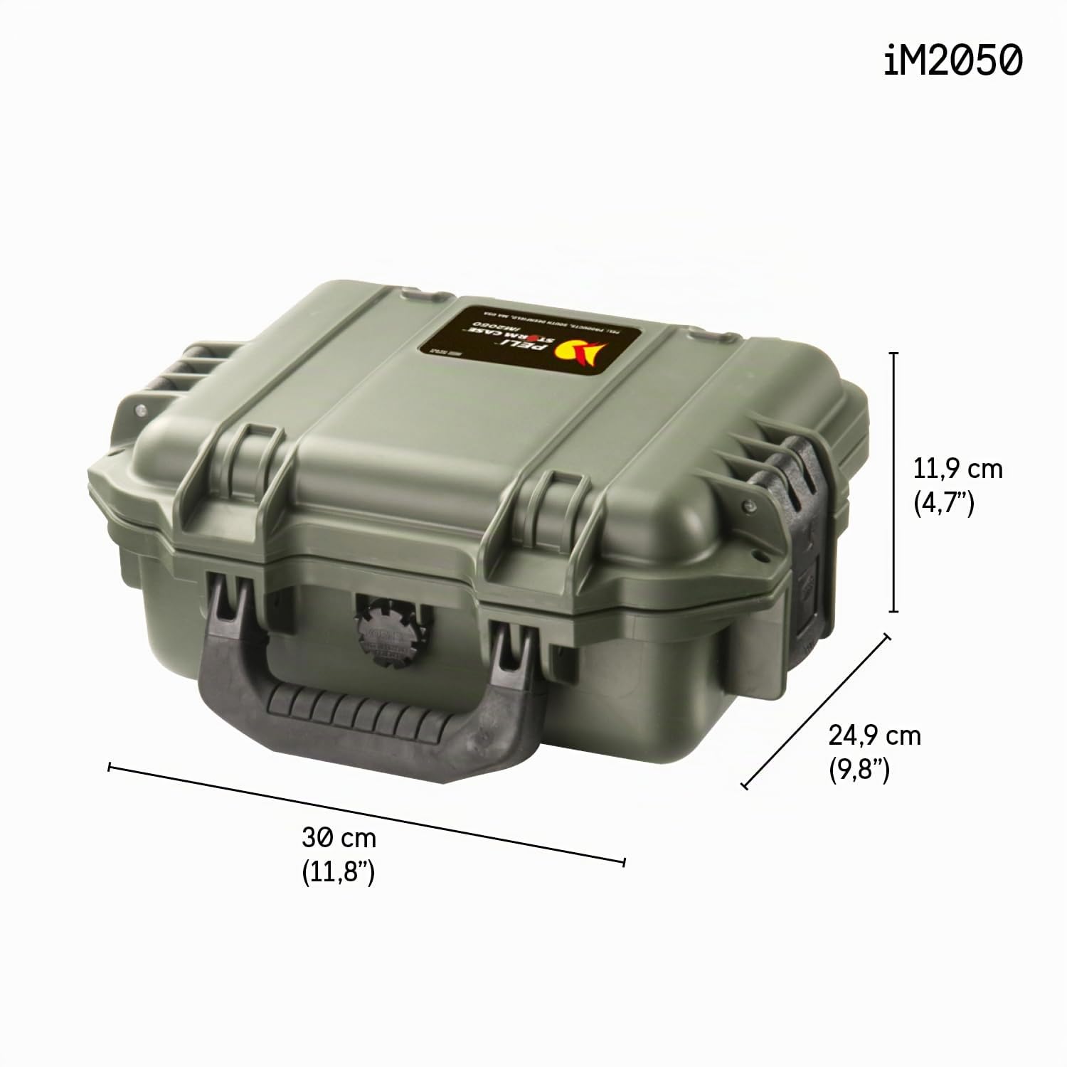 PELI Storm IM2050 Maleta técnica pequeña para la protección de cámaras, electrónicos y Otros Equipos frágiles, IP67 Resistente al agua5L de Capacidad, Fabricada en EE.UU., sin Espuma, Color Negro