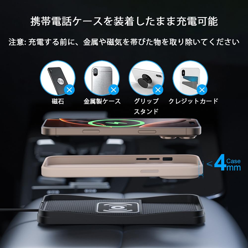 Amazon.co.jp: 車用ワイヤレス充電パッド に適用 スズキ ジムニー 2000