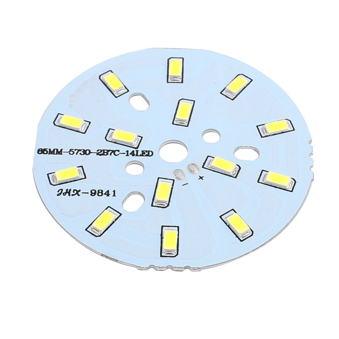Aexit 65mm Dia 7W 14 diod LED 5730 SMD Biała lampa sufitowa LED z aluminiową płytą(Panneau en aluminium de plafonnier du blanc pur LED du diamètre 7W 14 LEDs 5730 SMD de 65mm
