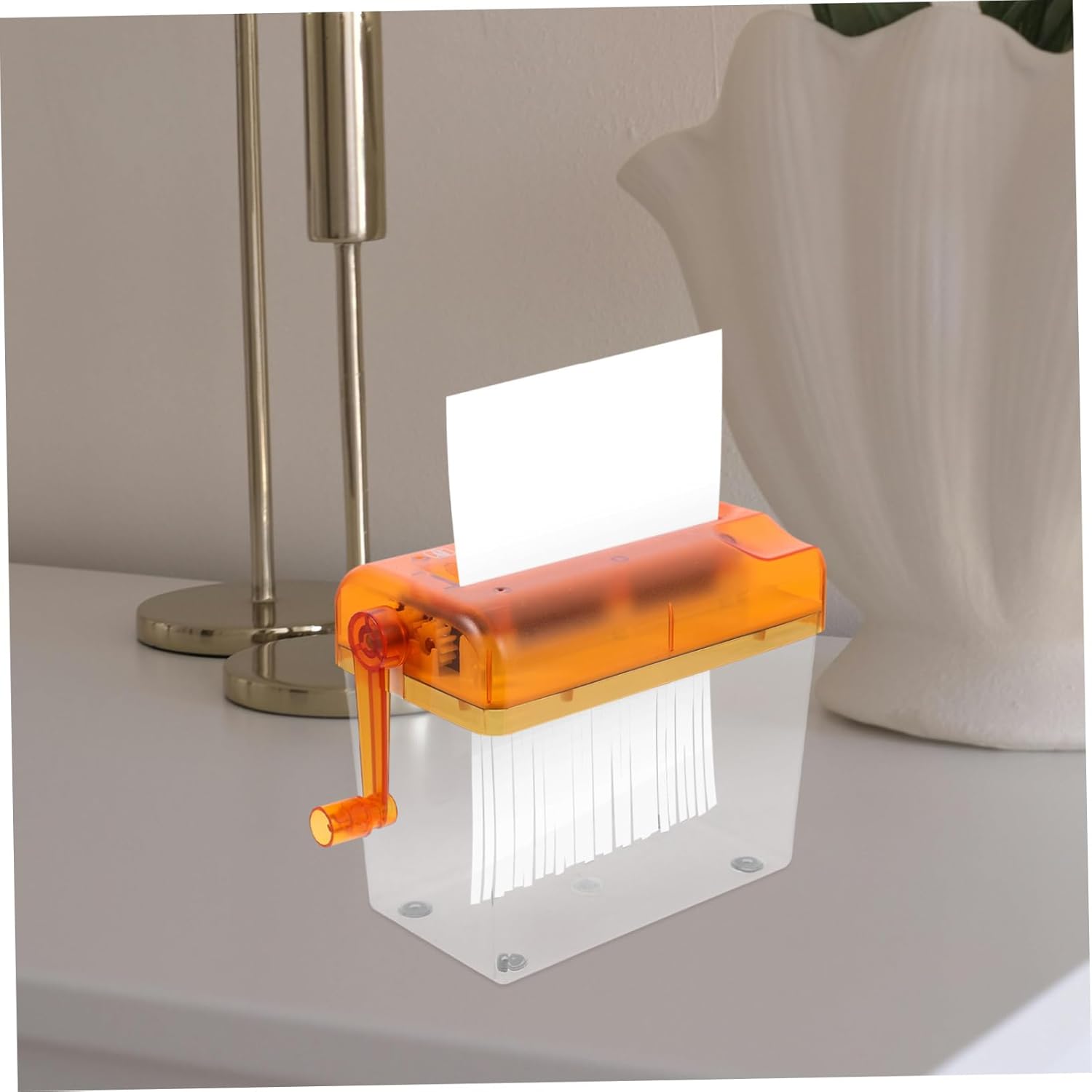 TEHAUX Mini Paper Shredder Document Cutter for Home Office Portable Shredders for Paper