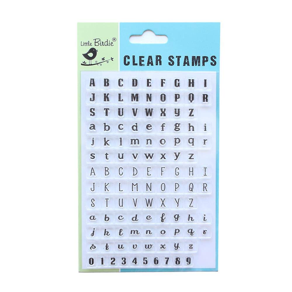Itsy Bitsy - Clear Stamps - Tenny Alphabets, 4" X 6", 114pc