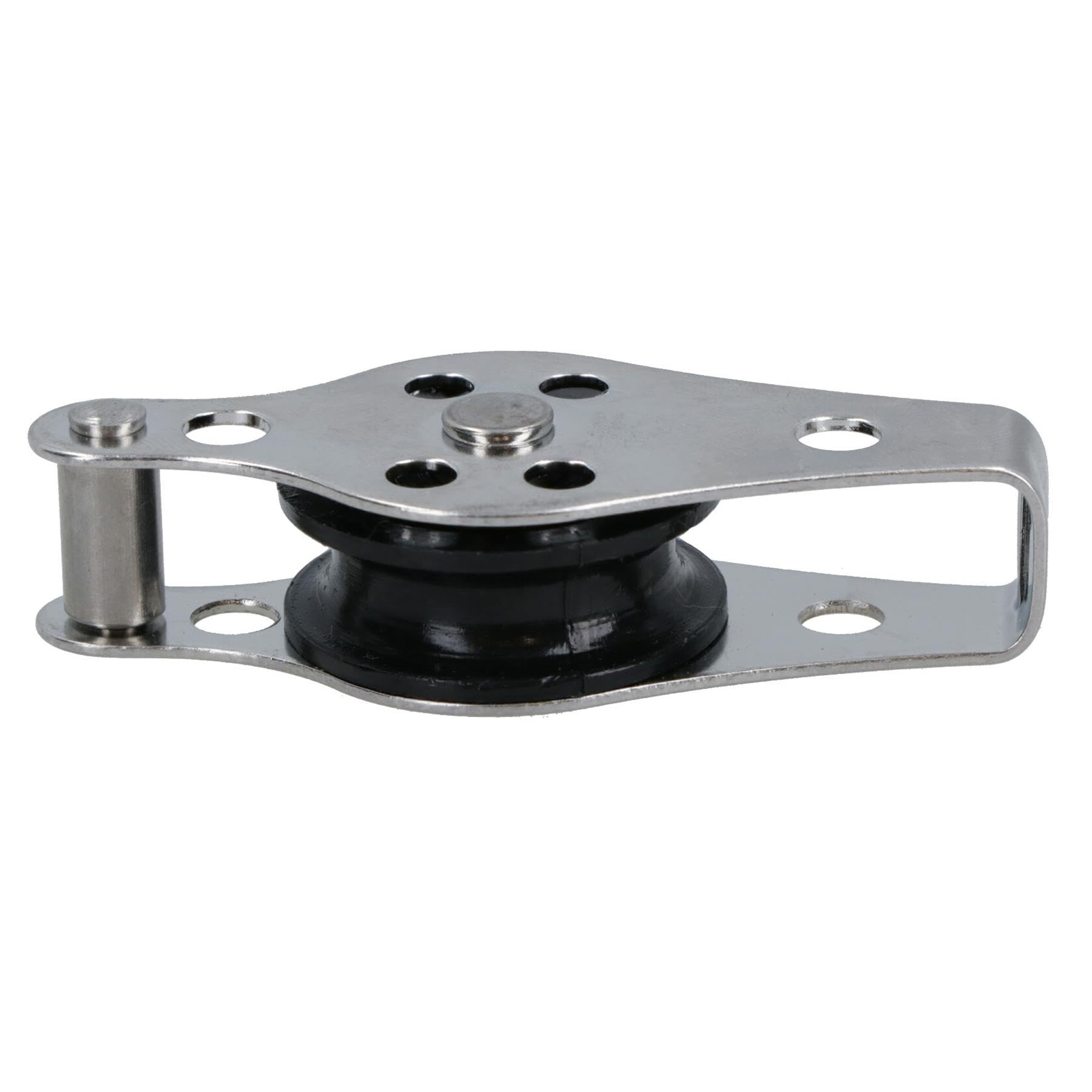 Lot de 4 poulies marines avec roue en nylon de 25 mm de diamètre en acier inoxydable 316