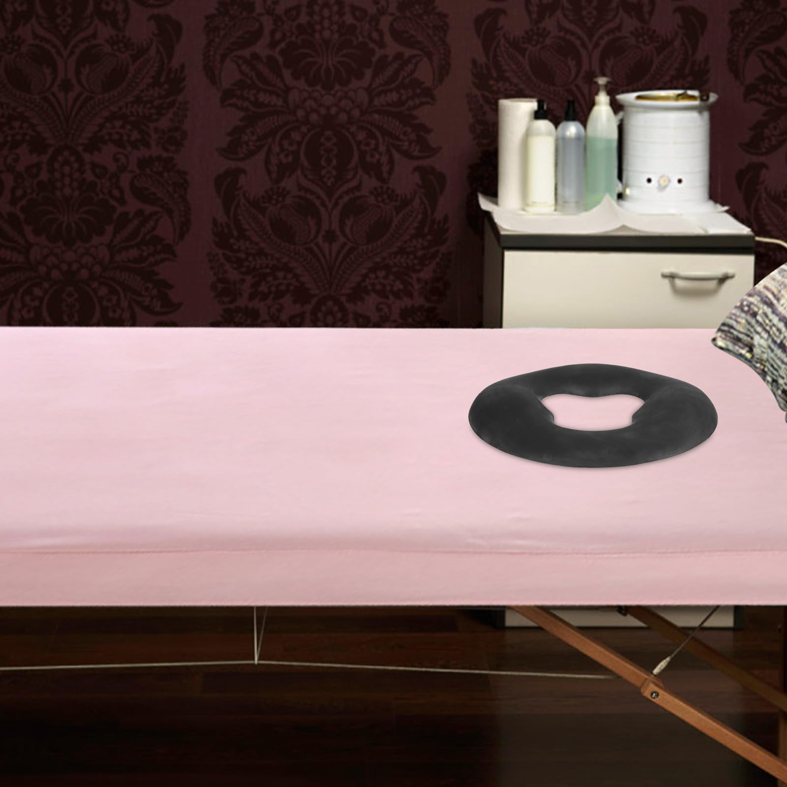 MAGICLULU Almohada De Spa Facial De Silicona Reutilizable Con Agujero Para Protección Facial En Camas De Masaje Para Estudiantes Y Oficinistas