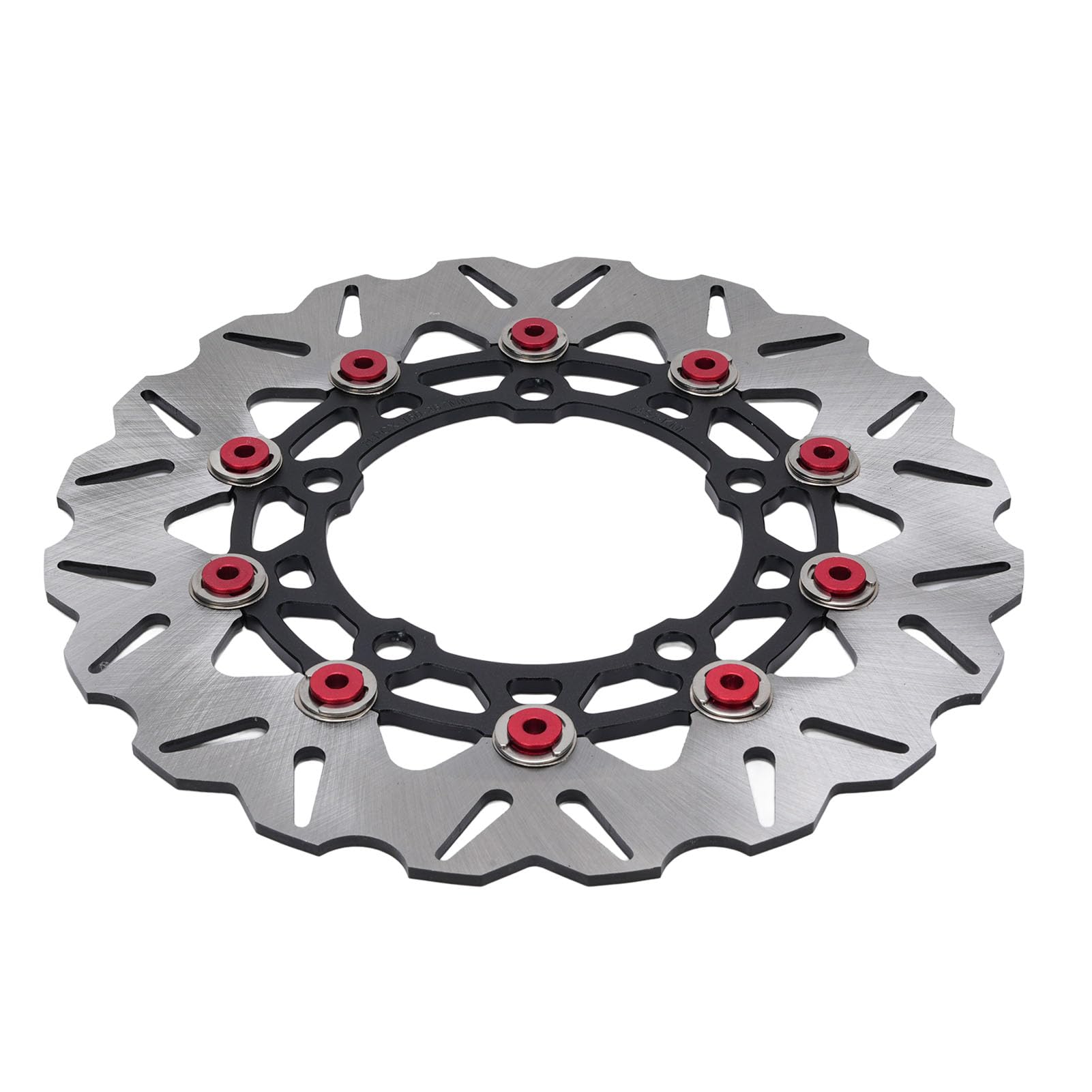 POENVFPO Rotore Disco Freno Ruota Anteriore da 300 Mm, Rotore Freno a Disco Anteriore in Acciaio Inossidabile con in Alluminio CNC, Design con Scanalatura Flottante, Dissipazione del Calore, per
