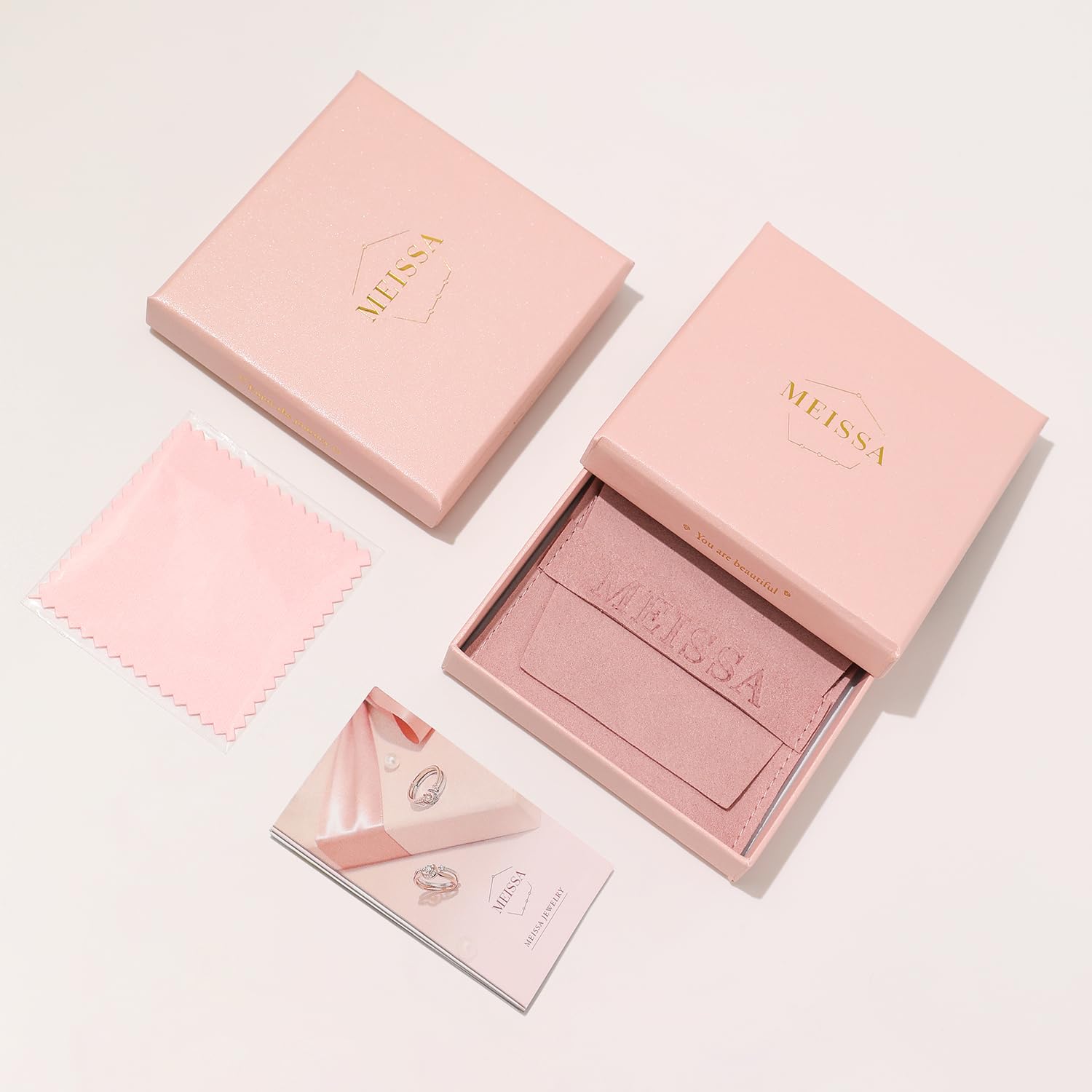 Meissa Alianzas de Ley Sólida 925 de Plata Pareja Anillos de Compromiso Boda para Hombres y Mujeres Adjustable Joyería Aniversario para Novia Prometida el Día de San Valentín (Juego de dos anillos)