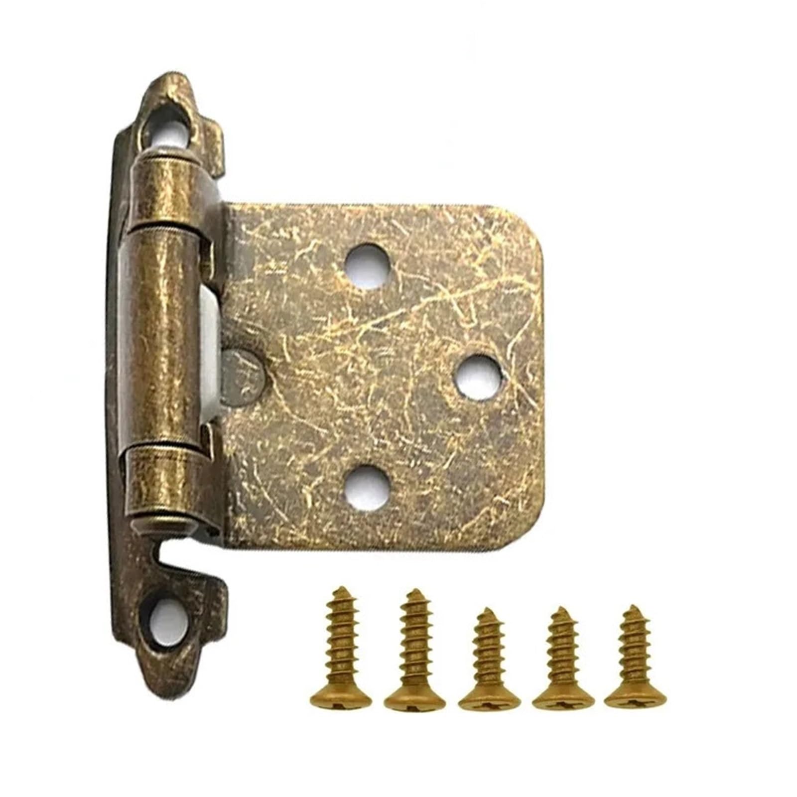 20Pcs Cabinet Hinge with Screws 1/2"(Bronze)