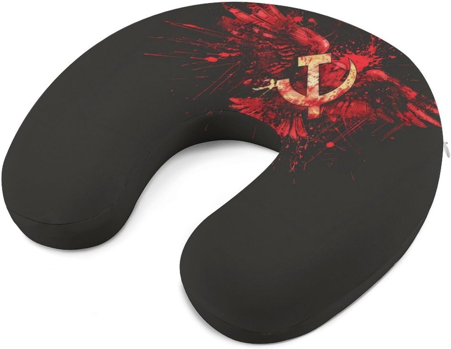Russia Hammer Flags Hook USSR Sickle Travel Pillow U Shape Neck Pillow Washable Pillowcase for Sleeping Chair