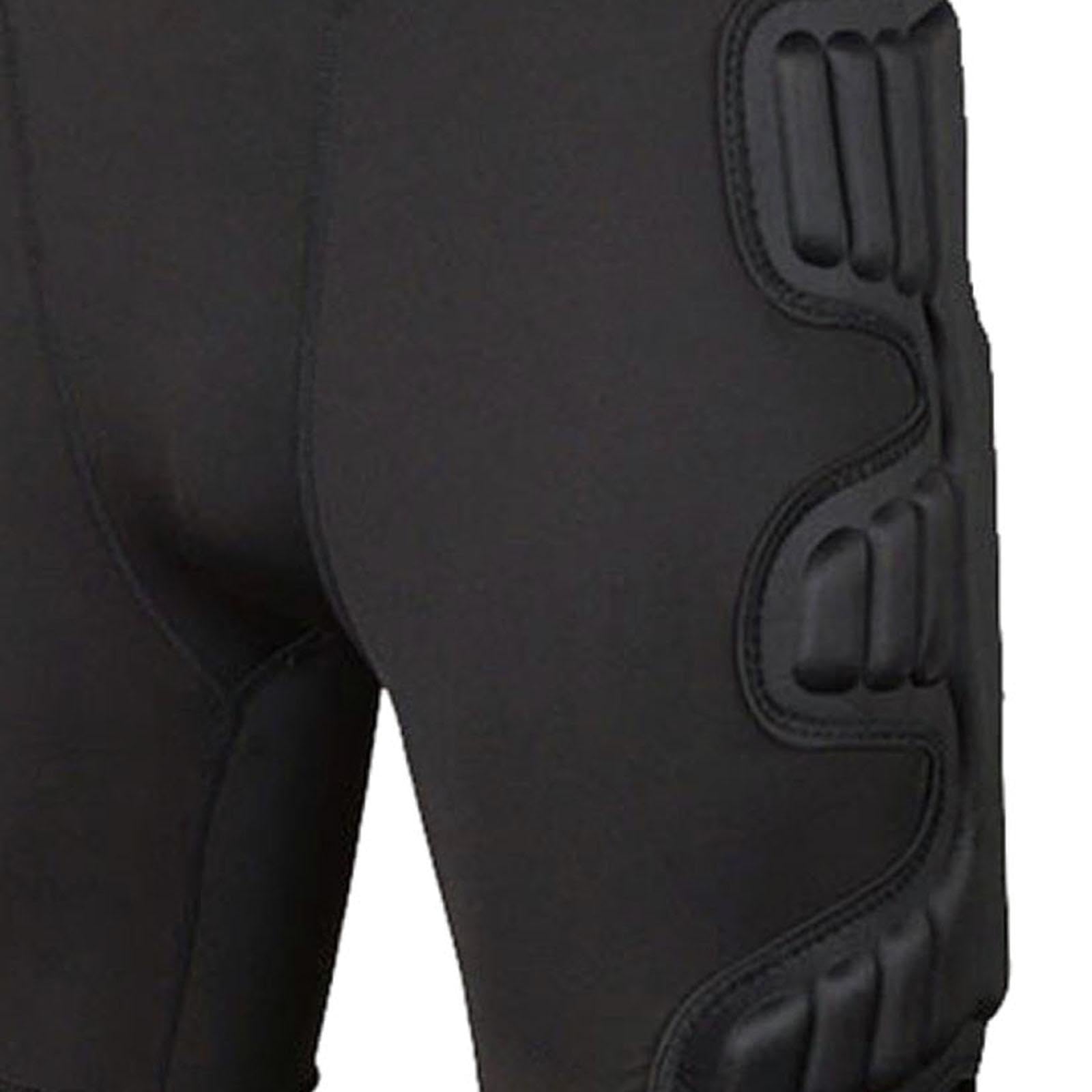 Perfeclan Short de Gardien de But, Short de Protection avec Coussinets Cuisses, Pantalon Rembourré Anti-Chocs, Respirant, Ceinture Élastique Ajustable, pour Football et Rugby
