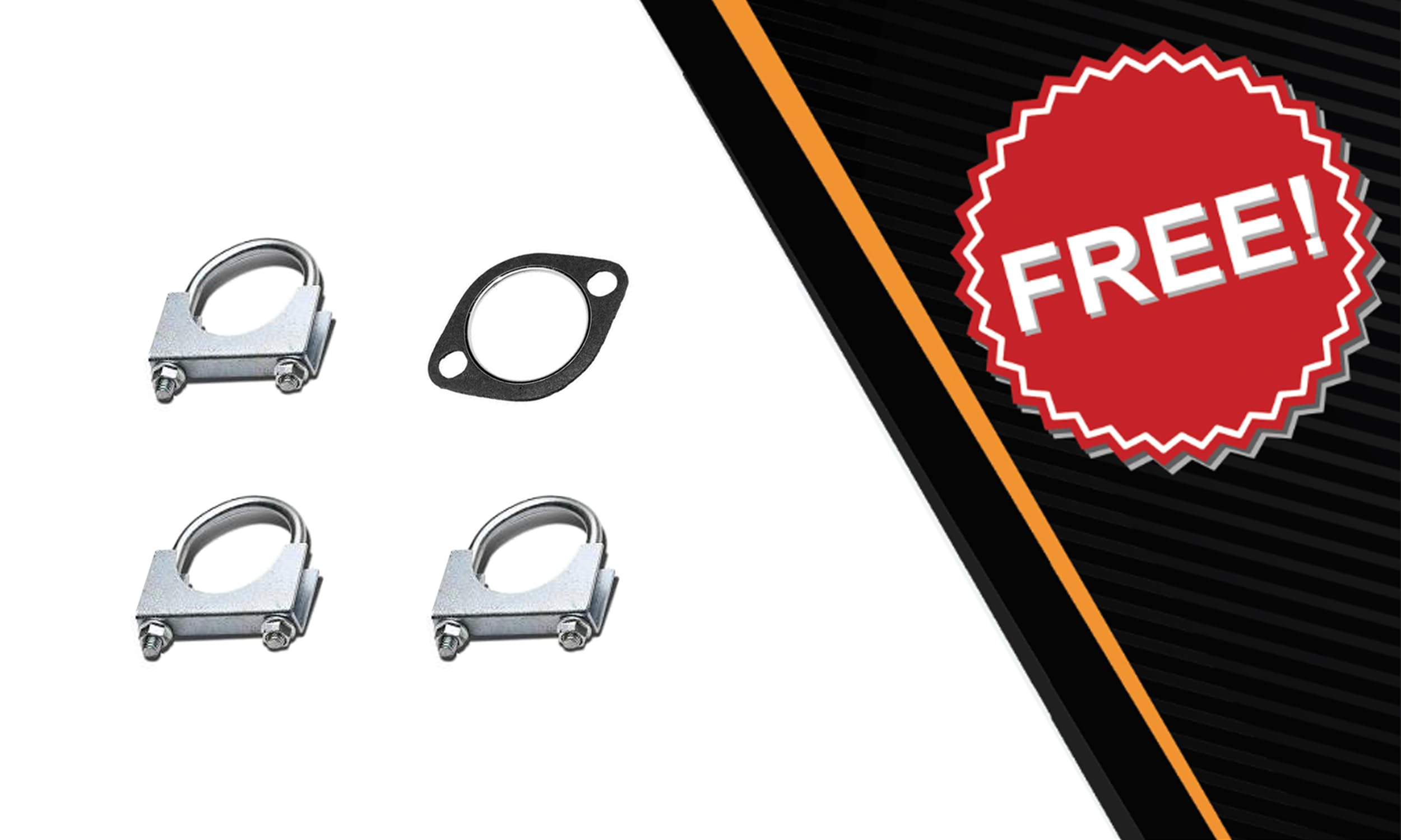 Complete Exhaust System Kit For Honda Civic 1.6L (1996-2000 DX/LX) - Includes Muffler, Pipe, Resonator & Hardware