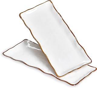 29 Marble Dining Table Decor Ideas For Sophisticated Dining 73 ONEMORE Large Serving Platters, 15 inch Serving Plates Set of 2, Ceramic...